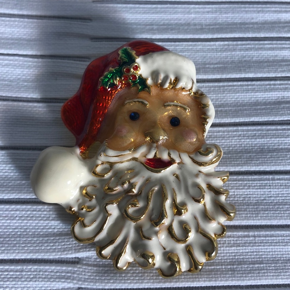 Christopher Radko Santa‎ Brooch